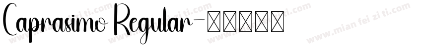 Caprasimo Regular字体转换